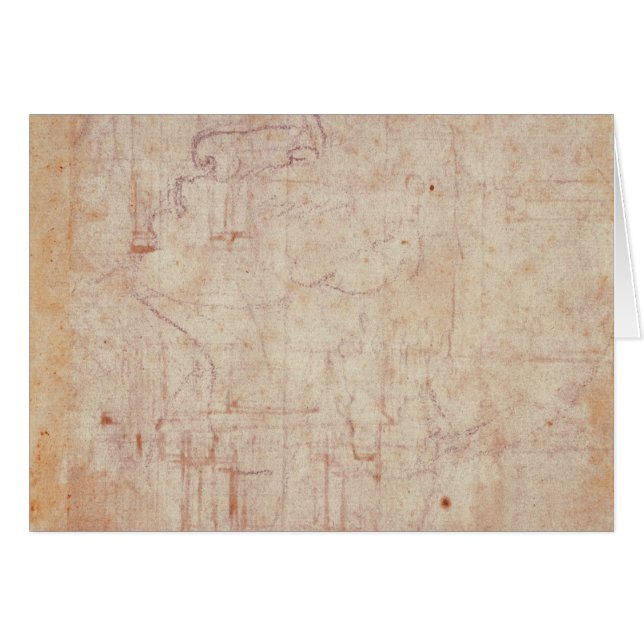 Studie van een hoofd, 1525-26 (Voorkant Horizontaal)