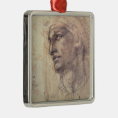 Studie van een hoofd metalen ornament (Rechts)