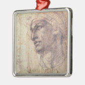 Studie van een hoofd metalen ornament (Links)