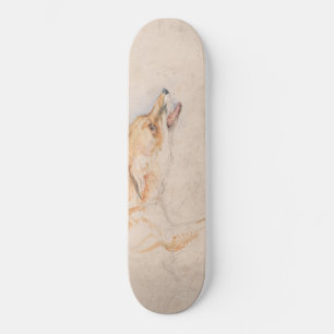 Studie van een hurende vos (door John Frederick Le Persoonlijk Skateboard