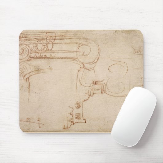 Studie van een Ionic Capital Muismat (Met muis)