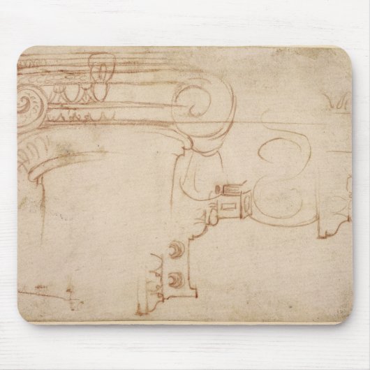 Studie van een Ionic Capital Muismat (Voorkant)