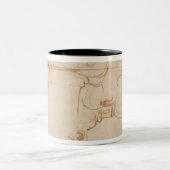 Studie van een Ionic Capital Tweekleurige Koffiemok (Center)