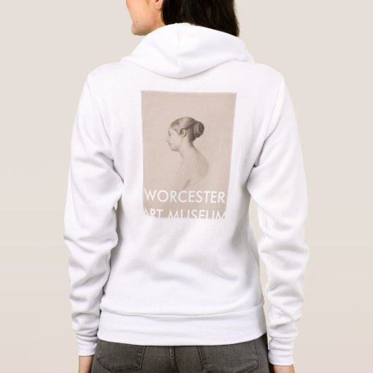 Studie van een jonge vrouw - Zip Hoodie (Achterkant)