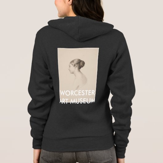 Studie van een jonge vrouw - Zip Hoodie (Achterkant)