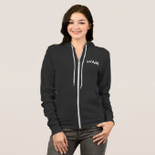 Studie van een jonge vrouw - Zip Hoodie (Voorkant volledig)