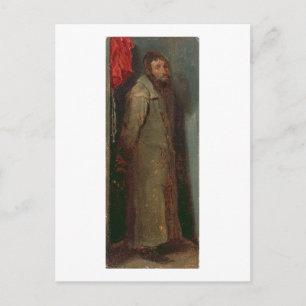 Studie van een joodse koopman (olie aan boord) briefkaart
