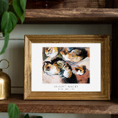 Studie van een kat | Katzenstudien (1909) August M Poster