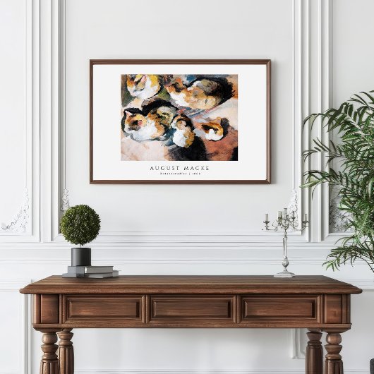 Studie van een kat | Katzenstudien (1909) August M Poster