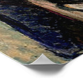 Studie van een kat, kunstschilderij (geen lijst) poster (Hoek)