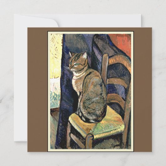 Studie van een kat van Suzanne Valadon (Voorkant)