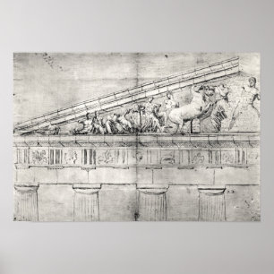 Studie van een kind uit het Parthenon Poster