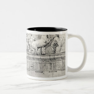 Studie van een kind uit het Parthenon Tweekleurige Koffiemok