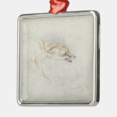 Studie van een kringende Fox, naar rechts gericht: Metalen Ornament (Links)