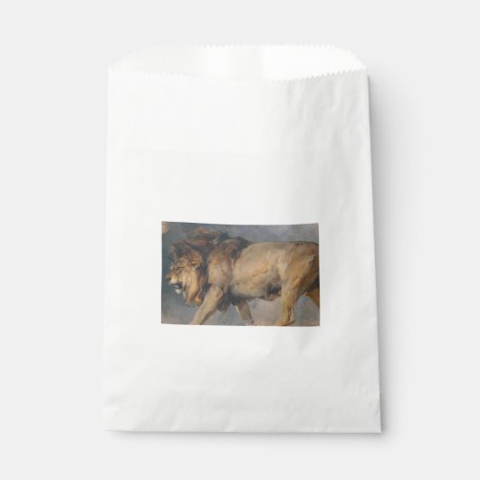 Studie van een leeuw (door Edwin Henry Landseer) Bedankzakje (Voorkant)