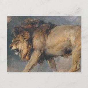 Studie van een leeuw (door Edwin Henry Landseer) Briefkaart