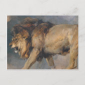 Studie van een leeuw (door Edwin Henry Landseer) Briefkaart (Voorkant)