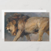 Studie van een leeuw (door Edwin Henry Landseer) Briefpapier (Voorkant / Achterkant)