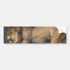Studie van een Leeuw (door Edwin Henry Landseer) Bumpersticker