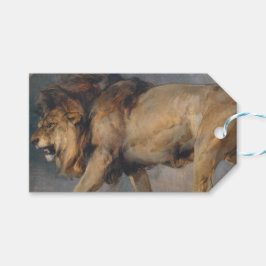 Studie van een Leeuw (door Edwin Henry Landseer) Cadeaulabel