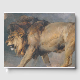 Studie van een leeuw (door Edwin Henry Landseer) Gastenboek