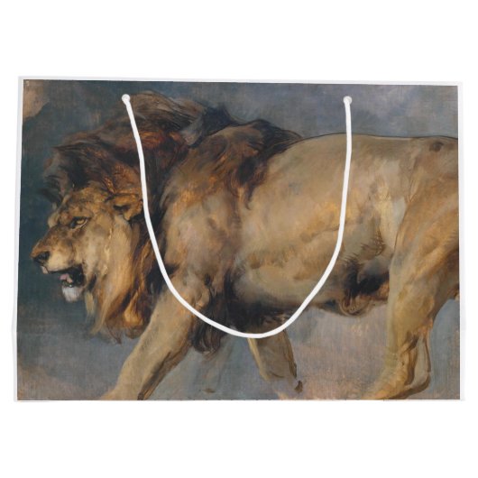 Studie van een leeuw (door Edwin Henry Landseer) Groot Cadeauzakje (Achterkant)