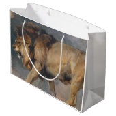 Studie van een leeuw (door Edwin Henry Landseer) Groot Cadeauzakje (Achterkant Gekanteld)