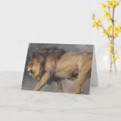 Studie van een leeuw (door Edwin Henry Landseer) Kaart (Gele Bloem)