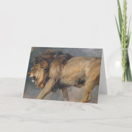 Studie van een leeuw (door Edwin Henry Landseer) Kaart