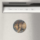 Studie van een leeuw (door Edwin Henry Landseer) Magneet (Insitu (Vaatwasser))