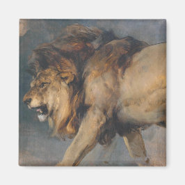 Studie van een leeuw (door Edwin Henry Landseer) Magneet