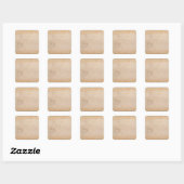 Studie van een mannelijk hoofd vierkante sticker (Vel)