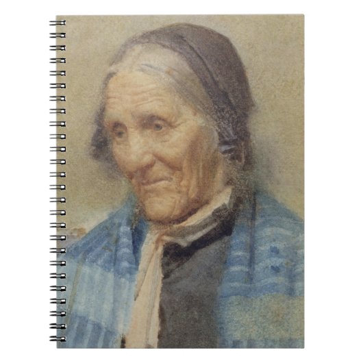 Studie van een oude vrouw, 1912 (m/vc op papier) notitieboek (Voorkant)