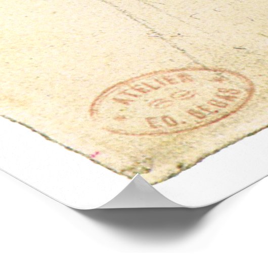 Studie van een paard met figuren, c.1861 Edgar Deg Poster (Hoek)