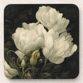 Studie van een Peony Flower Bier Onderzetter (Voorkant)