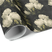 Studie van een Peony Flower Cadeaupapier (Rol Hoek)