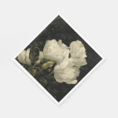 Studie van een Peony Flower Servet (Hoek)