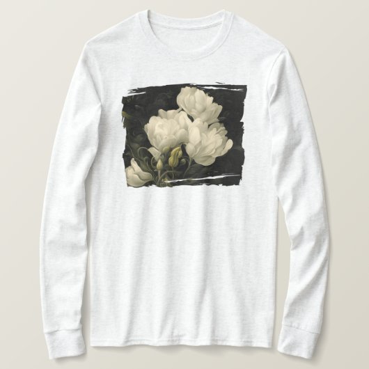 Studie van een Peony Flower T-shirt (Design voorkant)
