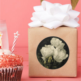 Studie van een pony ronde sticker