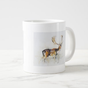 Studie van een Stag Grote Koffiekop