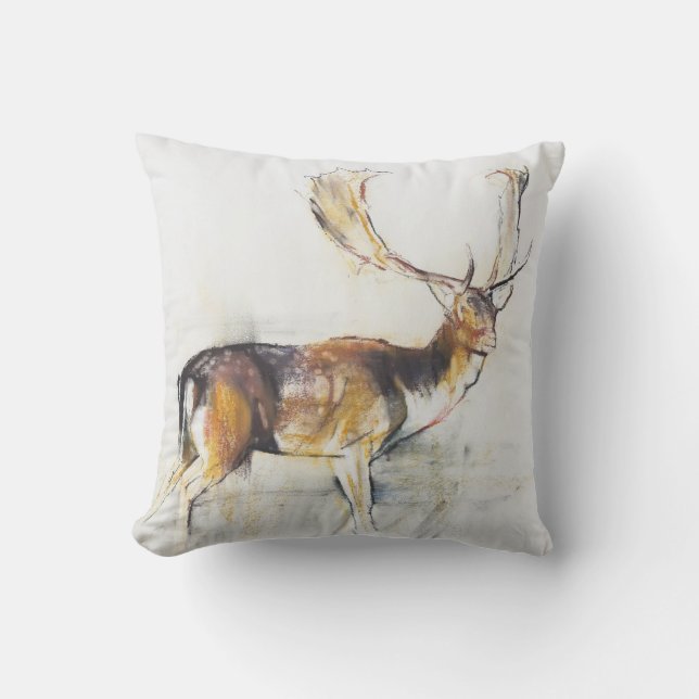 Studie van een Stag Kussen (Voorkant)