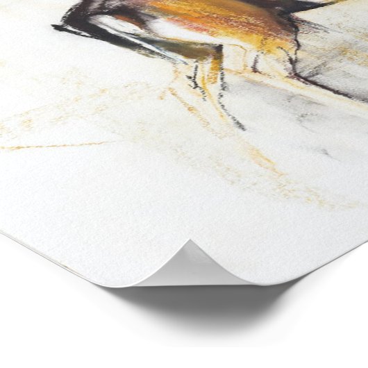 Studie van een Stag Poster (Hoek)