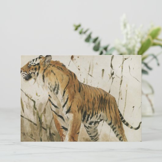 Studie van een tijger | Wilhelm Kuhnert (Staand voorkant)