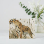 Studie van een tijger | Wilhelm Kuhnert Briefkaart (Staand voorkant)