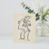 Studie van een Vrouw Figuur Henri Gaudier-Brzeska  Briefkaart (Staand voorkant)