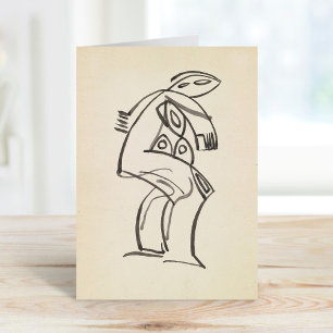 Studie van een Vrouw Figuur Henri Gaudier-Brzeska  Kaart