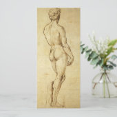 Studie van het David-standbeeld van Michelangelo d (Staand voorkant)