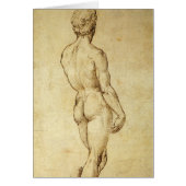 Studie van het David-standbeeld van Michelangelo d (Voorkant)