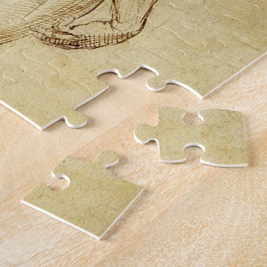 Studie van het David-standbeeld van Michelangelo d Legpuzzel (Zijkant)