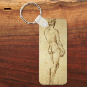 Studie van het David-standbeeld van Michelangelo d Sleutelhanger (Voorkant)